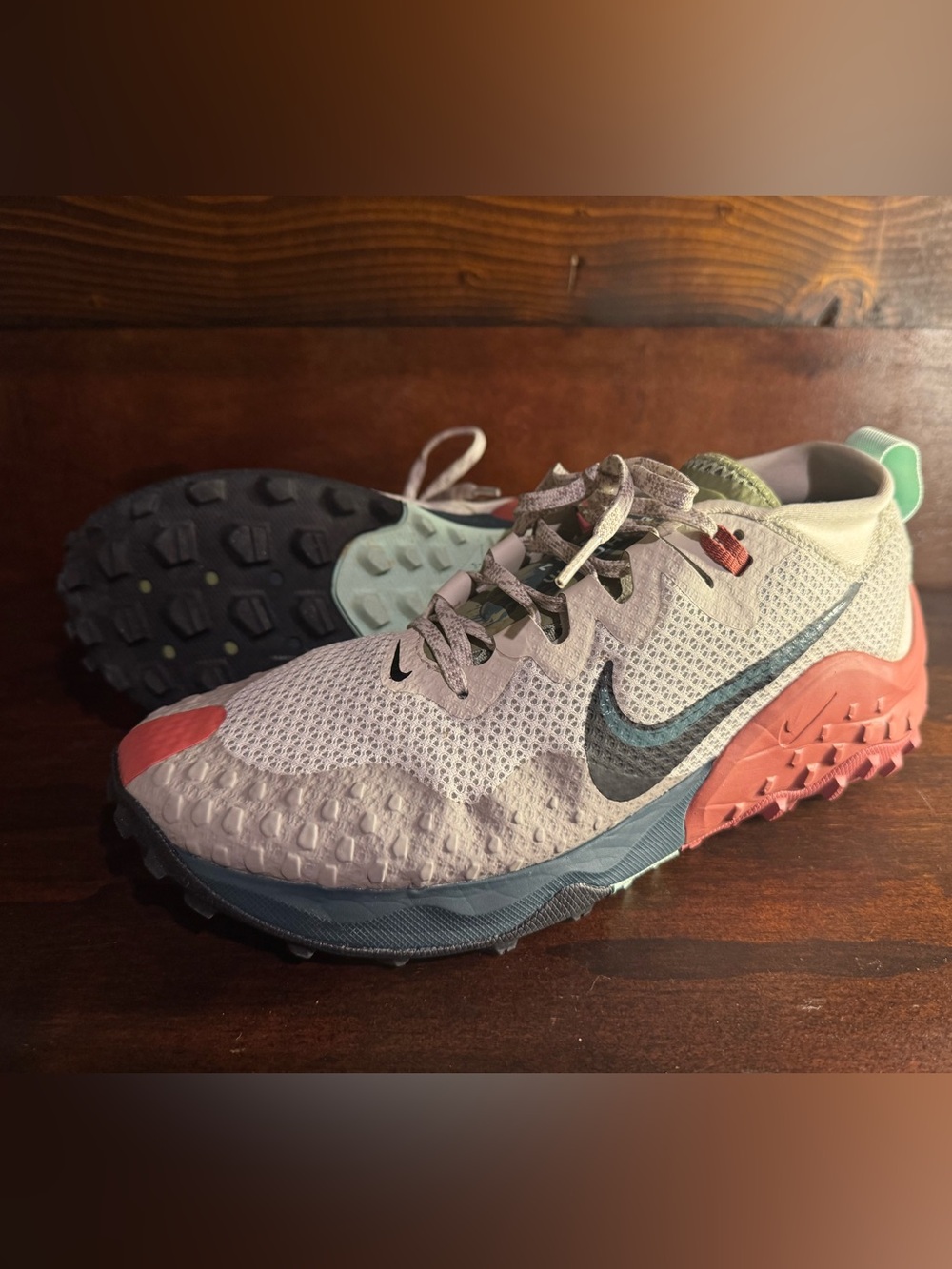 Nike Wmns Wildhorse Sz 9.5 Bone Cobblestone Mineral Slate Black TRL Shoes